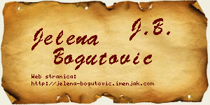 Jelena Bogutović vizit kartica